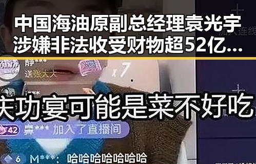 中国海油原副总经理袁光宇涉嫌非法收受财物超52亿实现祖国完全统一才能永保太平